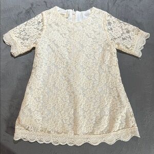 NWOT Charming Lace Toddler Dress in Cream